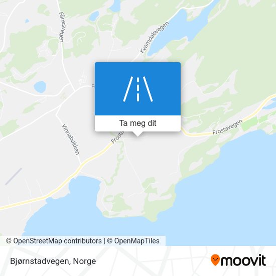 Bjørnstadvegen kart