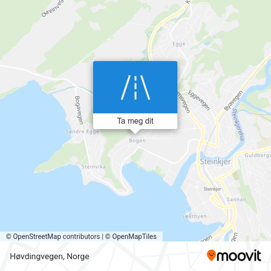 Høvdingvegen kart