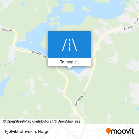 Fjølvikbotnveien kart