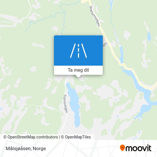 Målsjøåsen kart
