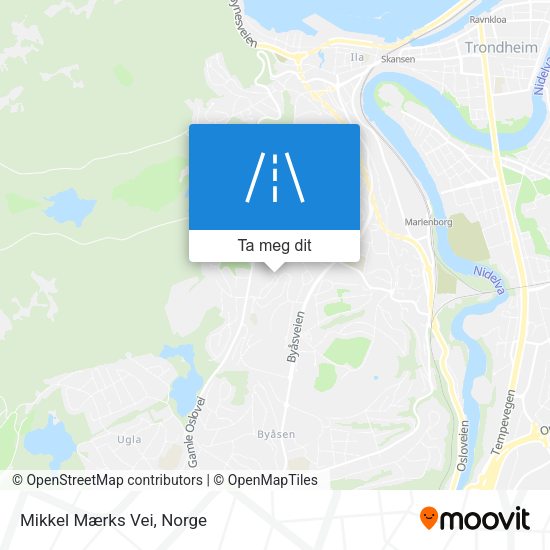 Mikkel Mærks Vei kart