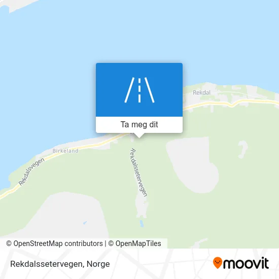 Rekdalssetervegen kart