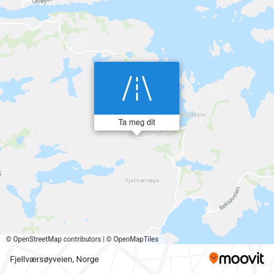 Fjellværsøyveien kart