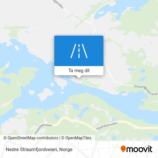 Nedre Straumfjordveien kart