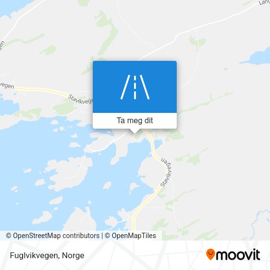 Fuglvikvegen kart