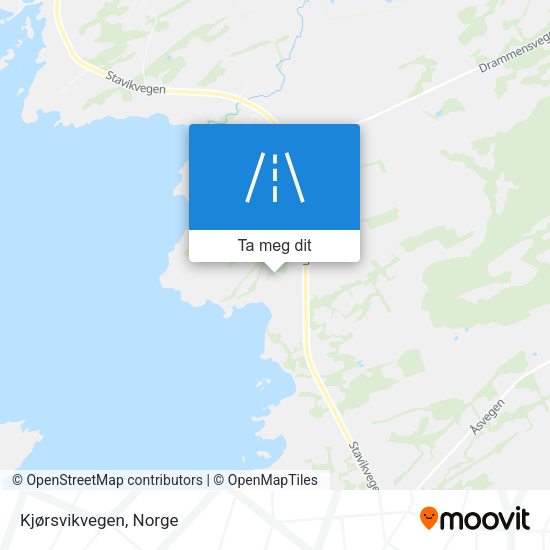 Kjørsvikvegen kart