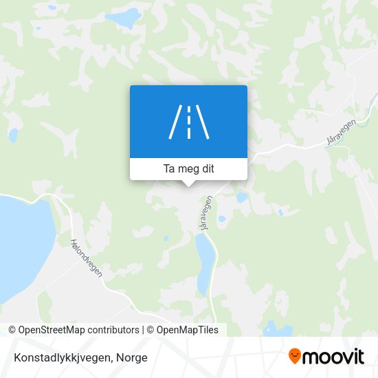 Konstadlykkjvegen kart