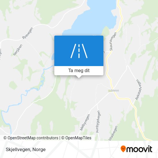 Skjellvegen kart