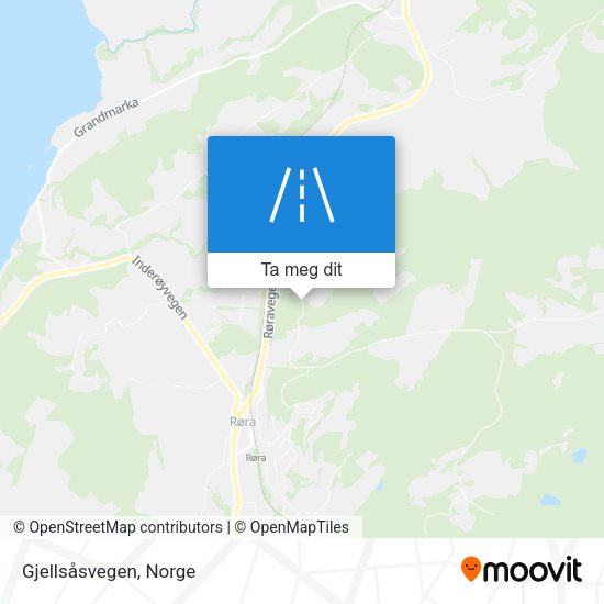 Gjellsåsvegen kart