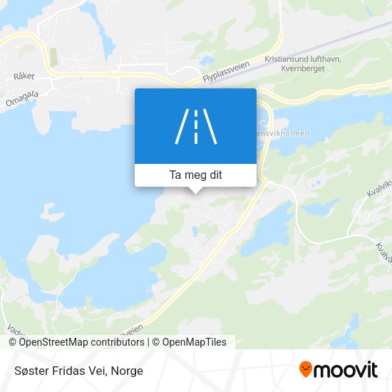 Søster Fridas Vei kart