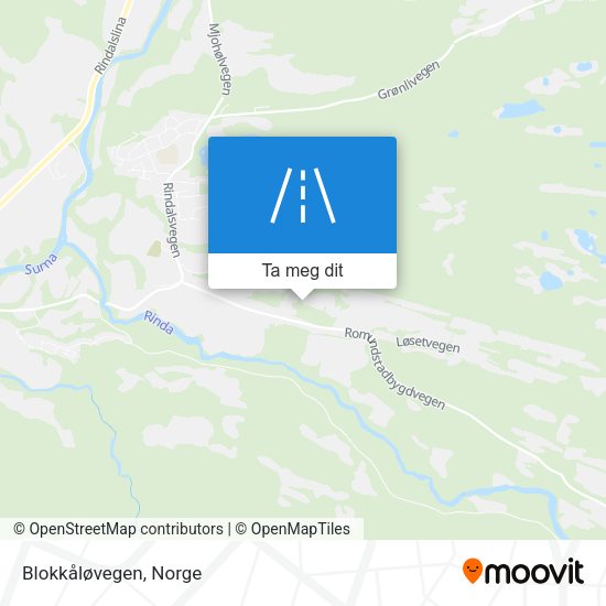 Blokkåløvegen kart