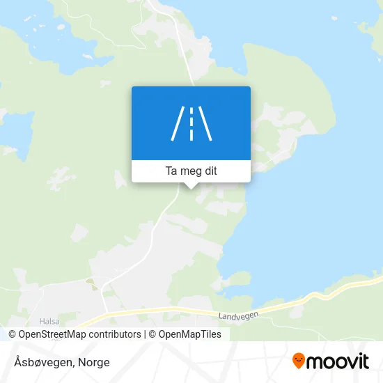 Åsbøvegen kart