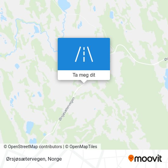 Ørsjøsætervegen kart