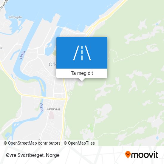 Øvre Svartberget kart
