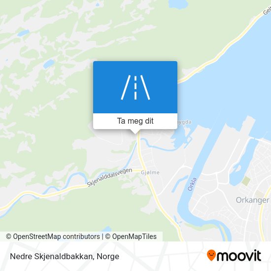 Nedre Skjenaldbakkan kart