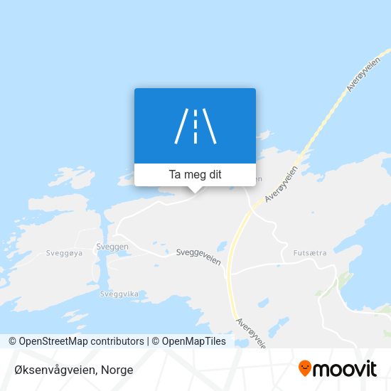 Øksenvågveien kart