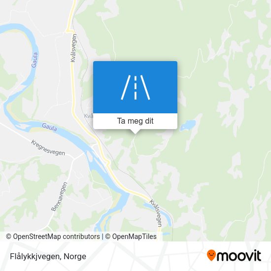 Flålykkjvegen kart
