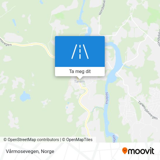 Vårmosevegen kart