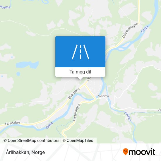 Årlibakkan kart