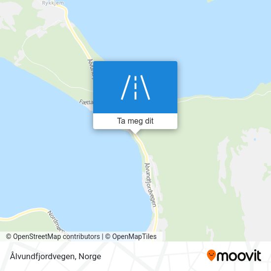 Ålvundfjordvegen kart