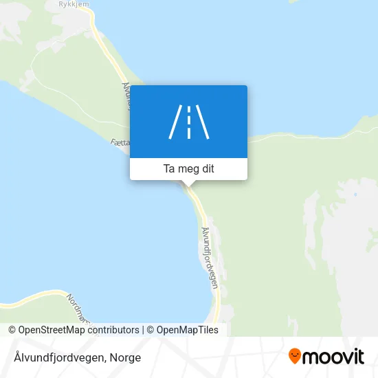 Ålvundfjordvegen kart