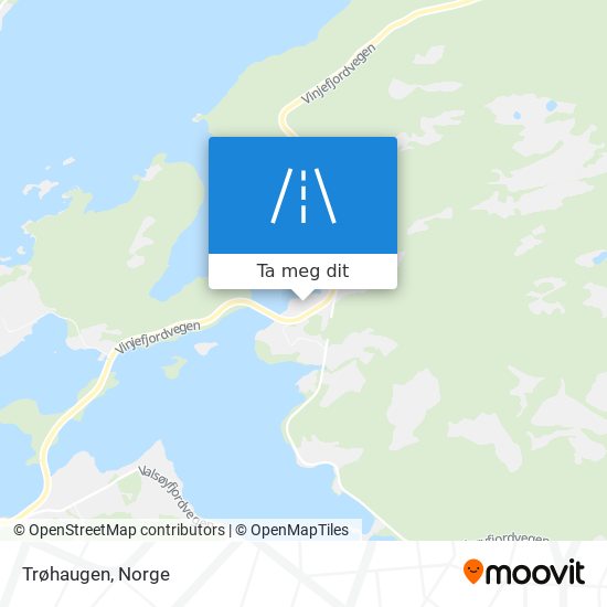 Trøhaugen kart