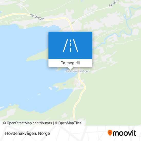 Hovdenakvågen kart