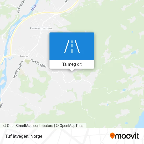 Tuflåtvegen kart