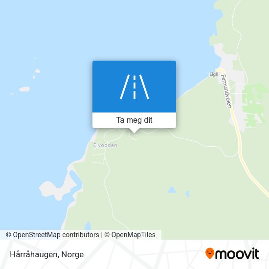 Hårråhaugen kart