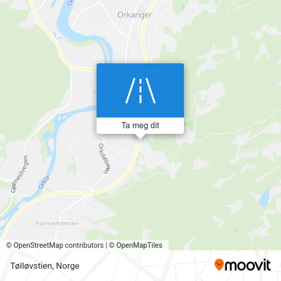 Tølløvstien kart