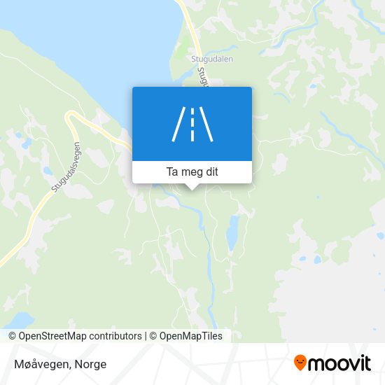 Møåvegen kart