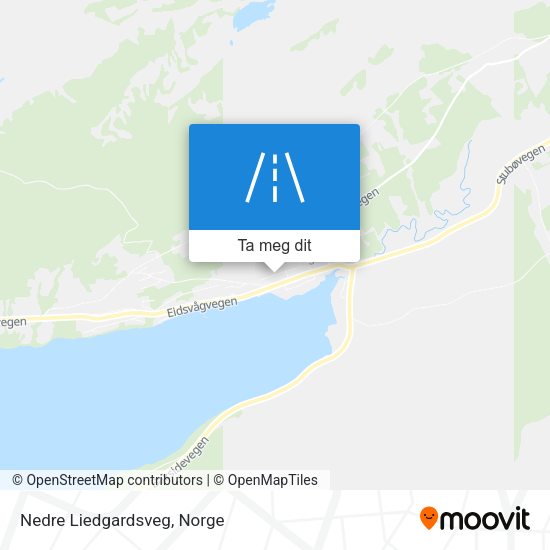Nedre Liedgardsveg kart