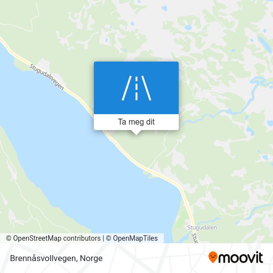 Brennåsvollvegen kart