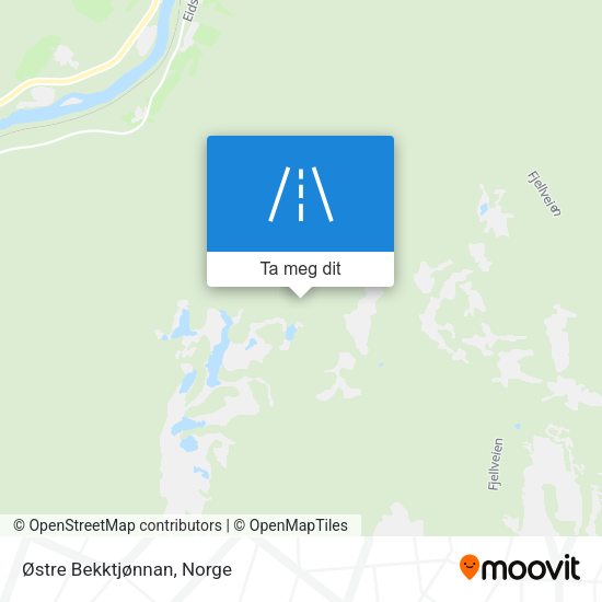 Østre Bekktjønnan kart