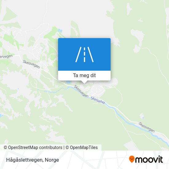 Hågåslettvegen kart