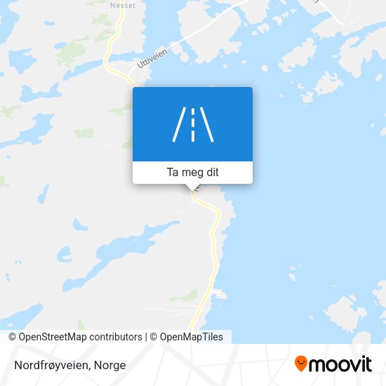 Nordfrøyveien kart