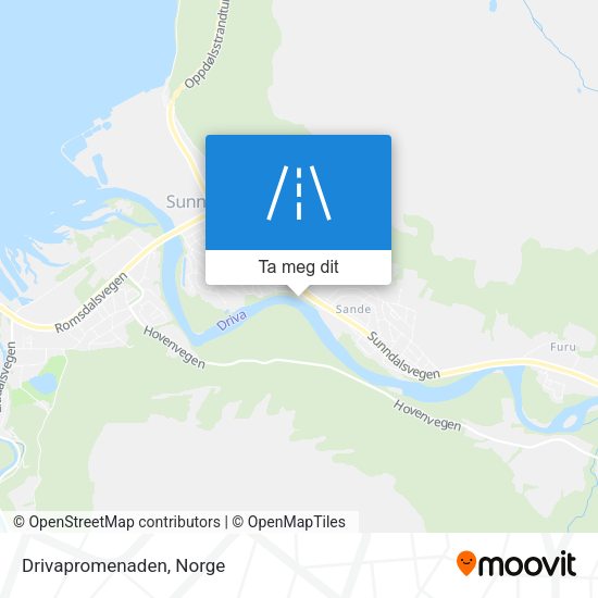 Drivapromenaden kart