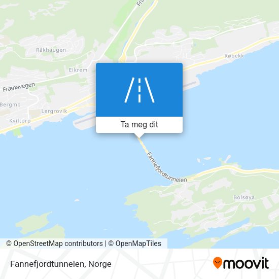 Fannefjordtunnelen kart