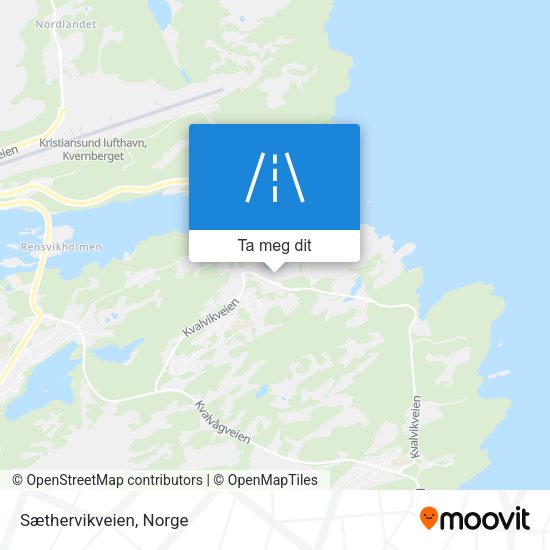 Sæthervikveien kart