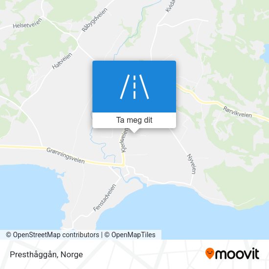 Presthåggån kart