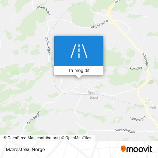 Mærestrøa kart