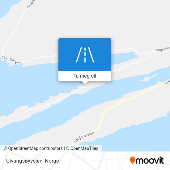 Ulvangsøyveien kart