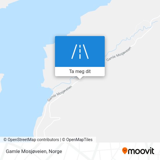 Gamle Mosjøveien kart