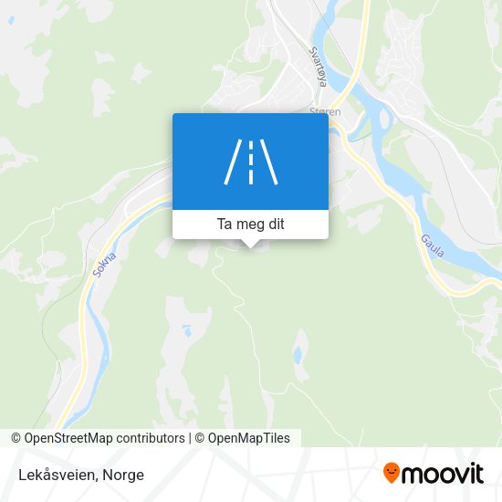 Lekåsveien kart