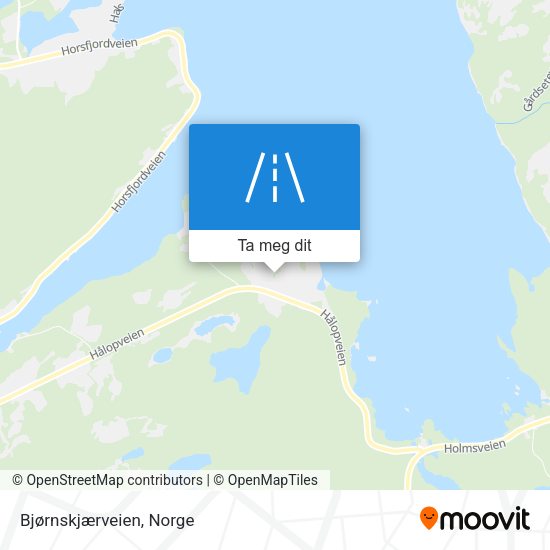 Bjørnskjærveien kart