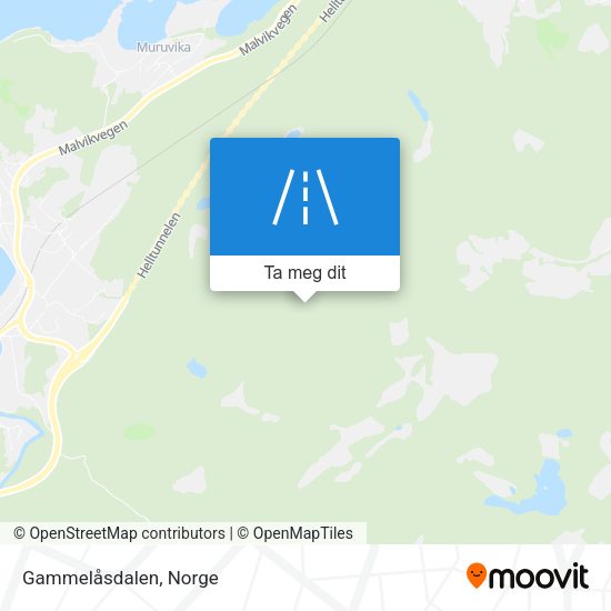Gammelåsdalen kart