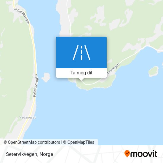Setervikvegen kart