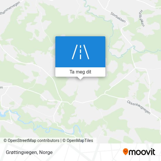 Grøttingvegen kart