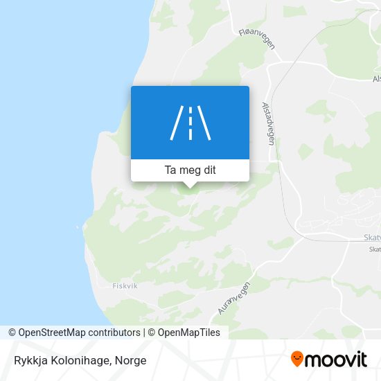 Rykkja Kolonihage kart
