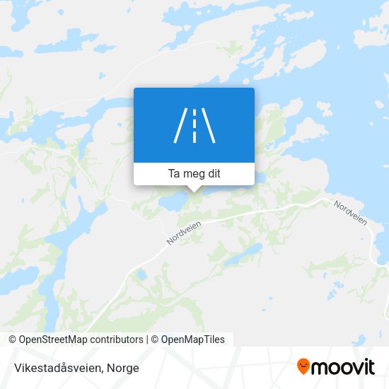 Vikestadåsveien kart